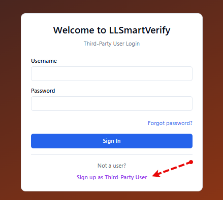 Third-Party Login Page