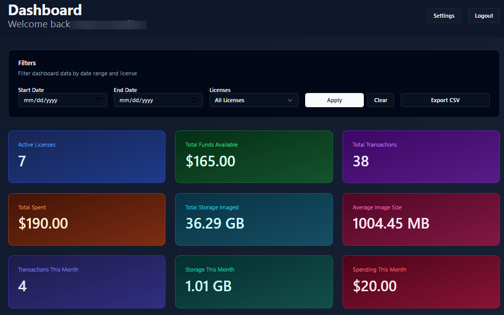 LLSmartVerify dashboard 1