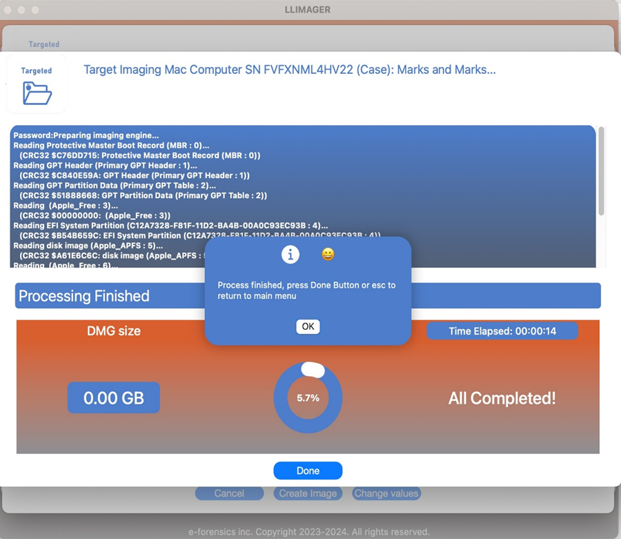 LLIMAGER 6.0 Acquire FFS