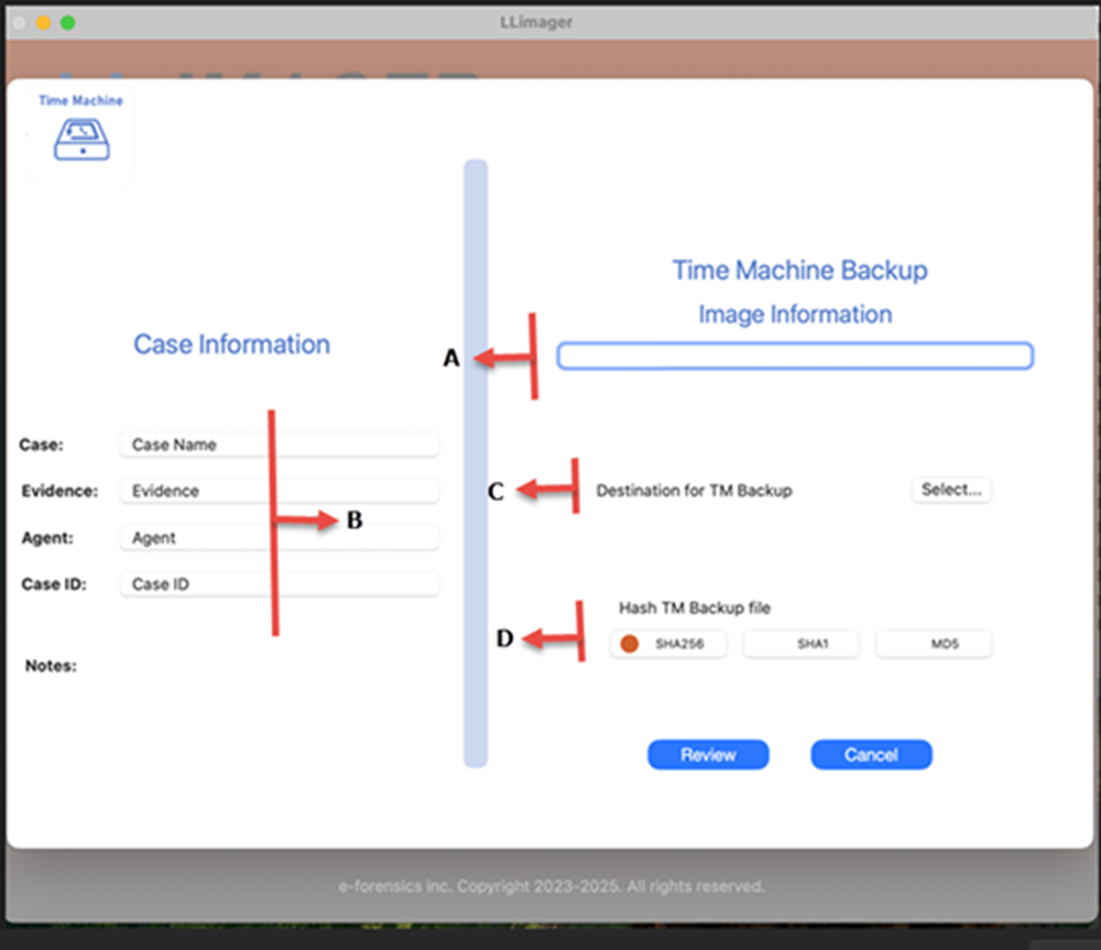 LLIMAGER 6.0 Acquire Time Machine