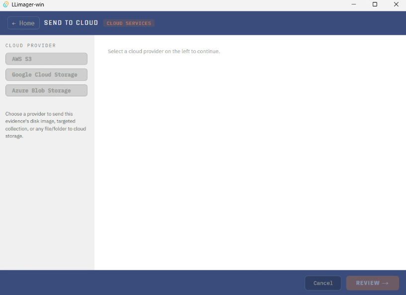 LLIMAGER-win Send To Cloud -AWS-